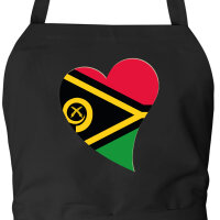 Sch&uuml;rze Vanuatu Flagge Herz mit Taschen