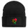 Beanie mit Patch Vanuatu Flagge Herz Black