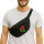 Bauchtasche Vanuatu Flagge Herz 2,5 Liter Black