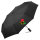 Regenschirm Vanuatu Flagge Herz 98cm Schwarz