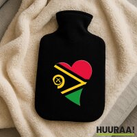 W&auml;rmflasche Vanuatu Flagge Herz