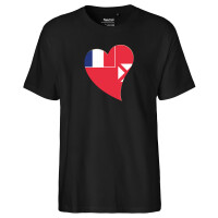 Herren T-Shirt Wallis und Futuna Flagge Herz