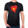 Herren T-Shirt Vietnam Flagge Herz