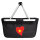 Einkaufskorb faltbar Vietnam Flagge Herz 20 Liter Black