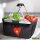 Einkaufskorb faltbar Vietnam Flagge Herz 20 Liter Black