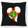 Kissen Alderney Flagge Herz 40x40cm