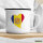 Emaille Tasse Andora Flagge Herz 300ml Vintage