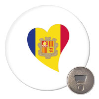 Magnet Andora Flagge Herz 59mm K&uuml;hlschrankmagnet