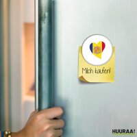 Magnet Andora Flagge Herz 59mm K&uuml;hlschrankmagnet