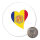 Magnet Andora Flagge Herz 59mm Kühlschrankmagnet