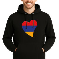 Unisex Hoodie Armenien Flagge Herz