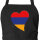 Schürze Armenien Flagge Herz mit Taschen
