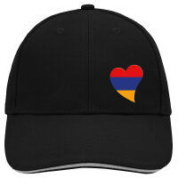 Kappe Armenien Flagge Herz