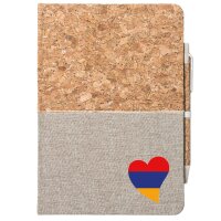 Notizbuch A5 Armenien Flagge Herz 80 Blatt inkl....
