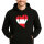 Unisex Hoodie Österreich Flagge Herz