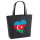 Filz Shopper Aserbaidschan Flagge Herz 22 Liter