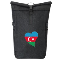 Kurierrucksack Aserbaidschan Flagge Herz 30-44 Liter...