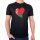 Herren T-Shirt Belarus Flagge Herz