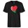Herren T-Shirt Belarus Flagge Herz