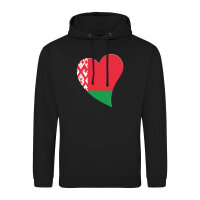 Unisex Hoodie Belarus Flagge Herz