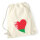 Turnbeutel Belarus Flagge Herz 12 Liter