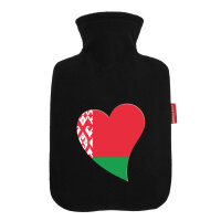 Wärmflasche Belarus Flagge Herz