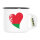 Emaille Tasse Belarus Flagge Herz 300ml Vintage