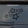Heckscheibenaufkleber Sterne Stars ca. 55x36cm