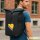 Kurierrucksack Bosnien und Herzegowina Flagge Herz 30-44 Liter Black Melange