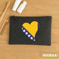 Kulturbeutel Bosnien und Herzegowina Flagge Herz 1 Liter...