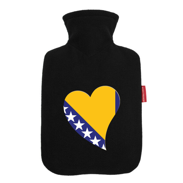 Wärmflasche Bosnien und Herzegowina Flagge Herz