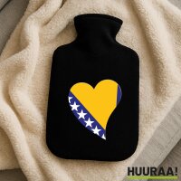 Wärmflasche Bosnien und Herzegowina Flagge Herz
