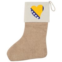 Weihnachtsstrumpf Bosnien und Herzegowina Flagge Herz...