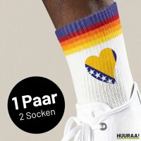 Unisex Socken Bosnien und Herzegowina Flagge Herz Baumwolle