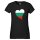 Damen T-Shirt Bulgarien Flagge Herz