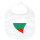 Baby Lätzchen Bulgarien Flagge Herz Klettverschluss