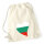 Turnbeutel Bulgarien Flagge Herz 12 Liter