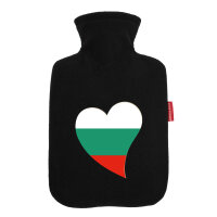 Wärmflasche Bulgarien Flagge Herz