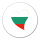 Aufkleber Bulgarien Flagge Herz 10cm rund