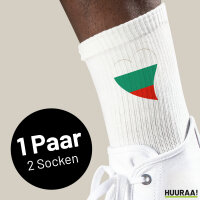 Unisex Socken Bulgarien Flagge Herz Baumwolle