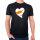 Herren T-Shirt Zypern Flagge Herz