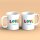 Kaffeetasse Love Wins Pride Regenbogenfahne Weiß 330ml