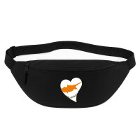 Bauchtasche Zypern Flagge Herz 2,5 Liter Black