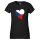 Damen T-Shirt Tschechische Republik Flagge Herz
