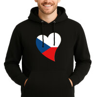 Unisex Hoodie Tschechische Republik Flagge Herz