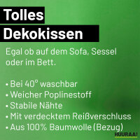 Kissen Tschechische Republik Flagge Herz 40x40cm