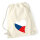 Turnbeutel Tschechische Republik Flagge Herz 12 Liter