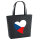 Filz Shopper Tschechische Republik Flagge Herz 22 Liter