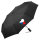 Regenschirm Tschechische Republik Flagge Herz 98cm Schwarz
