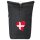 Kurierrucksack Dänemark Flagge Herz 30-44 Liter Black Melange